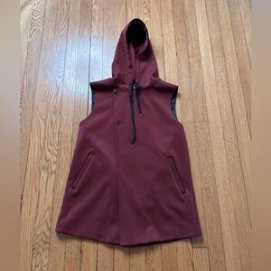 Rebecca Minkoff Mia Burgundy Hooded Vest